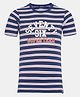 JOCKEY Half Sleeves Striped Tee - Blue