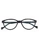 Optify Blue Light Blocking Zero Power Glasses Cateye Shape - Black 