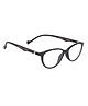 Optify Blue Light Blocking Zero Power Glasses Cateye Shape - Black