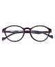 Optify Blue Light Blocking Zero Power Glasses Round Shape - Purple