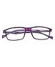 Optify Rectangle UV Protection Light Blocking Zero Power Glasses - Purple