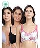 Inner Sense Pack Of 3 Organic Cotton Antimicrobial Soft Nursing Bra - Multicolor