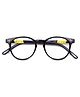 Optify Oval UV Protection Light Blocking Zero Power Glasses - Black Yellow
