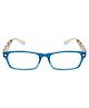 Optify Blue Light Blocking Zero Power Lens Glasses - Blue White  