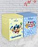 Disney By Kuber Mart Industries Disney Mickey Mouse Non Woven Fabric Storage Boxes Pack of 2 - Yellow Blue