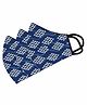 Tossido 100% Premium Soft Cotton 3 Ply Anti Microbial Face Mask Blue - Pack of 3