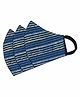 Tossido 100% Premium Soft Cotton 3 Ply Anti Microbial Face Mask Blue - Pack of 3