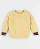 Babyoye Full Sleeve Cotton Pullover with Pom Pom - Yellow
