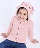 Babyoye Full Sleeves Hooded Sweaters - Pink