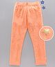 Little Kangaroos Full Length Star Print Leggings - Peach