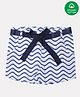 Nino Bambino Organic Cotton Zig Zag Printed Shorts - Blue