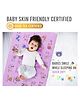 Quick Dry  Baby Bed Protector Sublimation A to Z Print Small - Purple