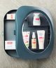 Bathroom 3 Compartment Storage Cabinet - Blue