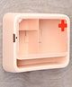 Bathroom 4 Compartment Storage Cabinet - Pink