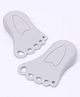 Zoe Foot Shaped Door Stopper Pack of 2 - Grey