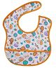 babywish Food Catcher Bib Rainbow Print - Orange