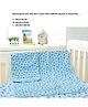 babywish Waterproof 2 in 1 Bed Mattress Protector Drysheet Marine Small - Blue