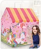 Babyhug Playtime Unicorn Foldable Tent House - Pink | Portable Play Tent for Kids | Easy to Assemble, Lightweight & Spacious | Encourages  Creativity & Endless Fun for Toddlers | BIS Certified