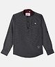 Monte Carlo Striped Full Sleeves Shirt - Black
