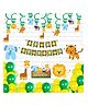 Untumble Jungle Swirls Party Multicolor - Pack of 54