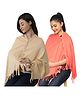 Nene Multi Purpose Nursing Shawl Pack of 2 - Beige Peach