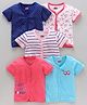 Babyhug Half Sleeves Vest Pack Of 5 - Multicolor