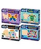 Eduketive Butterfly - Turtle - Abstract Art & Aquarium Coloring Decorative Puzzles Pack of 4