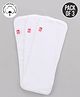 Babyhug Reusable SmartDry Organic Cotton Nappies Insert Pack of 3 - White