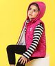 Babyhug Sleeveless Hooded Jacket - Pink