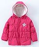 Babyhug Full Sleeves Hooded Padded Jacket - Pink