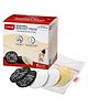 LuvLap Natural Bamboo Washable Nursing Breast Pads, Lace Style, 6pcs, Multicolour, Includes Laundry Bag