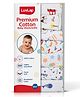 LuvLap Hosiery Cotton Premium Baby Washcloth for Newborns, Washable & Reusable, Absorbent, Extra Soft Towels, Alphabets Print, Pack of 7 (Multicolor)