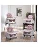 LuvLap 4-in-1 High Chair for Baby/Kids, Toddler Feeding Booster Seat with Wheels, 3 Height Adjustments, Cushion Included, Portable for 6 Months to 3 Years  Pink