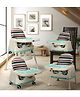 LuvLap 4-in-1 High Chair for Baby/Kids, Toddler Feeding Booster Seat with Wheels, 3 Height Adjustments, Cushion Included, Portable for 6 Months to 3 Years  Blue