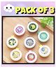 The Little Lookers Reusable Mosquito Repellent Badge Pack of 3 - Colors May Vary