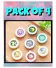 The Little Lookers Reusable Mosquito Repellent Badge Pack of 4 - Colors May Vary