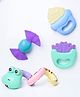 TThe Little Lookers  Rattles & Teethers Pack Of 4 - Multicolorr
