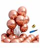 Shopperskart Chrome Balloon Set Rose Gold - Pack of 52