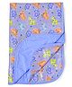 Mee Mee Bed Protector Plastic Mat Animal Print - Light Blue