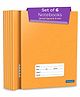 Woodsnipe Brand Small Square Ruled Notebook Pack of 6 - 176 Pages