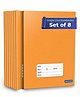 Woodsnipe Single Line Small Notebooks Pack of 8 - 72 Pages Each