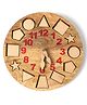 The Engraved Store Clock with Geometrical Shapes