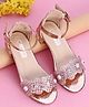 Cute Walk by Babyhug Sandals With Studded Pearls - Golden