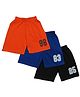Clothe Funn Pack Of 3 Number Print Shorts - Multi Color