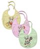 Simply Bibs Pack of 3 - Pink Yellow Green