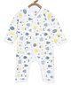 The Mom Store Full Sleeves Fish Print Romper - White