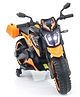 Babyhug KTM Battery Operated Ride On Bike With Music & Lights - Orange| With Music & Lights| Pre-loaded Music with USB & AUX| Easy to Assemble| Comfortable Seat| Easy to Operate| Rechargeable Battery
