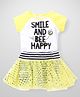 Freshly Squeezed 2 Piece Top & Skirt Set - Yellow & White
