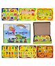 Wishkey Wooden Board Puzzle Multicolor Set of 6 - 80 Pieces