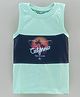 Eteenz Sleeveless Tee California Print - Mint Green